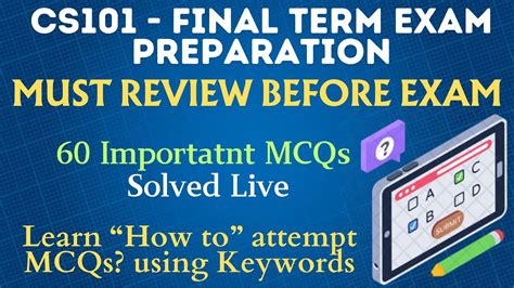 CS101 Final Term Exam Prep 60 Important MCQs You Need To Know