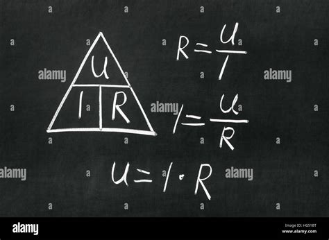 Ohm's law triangle hi-res stock photography and images - Alamy