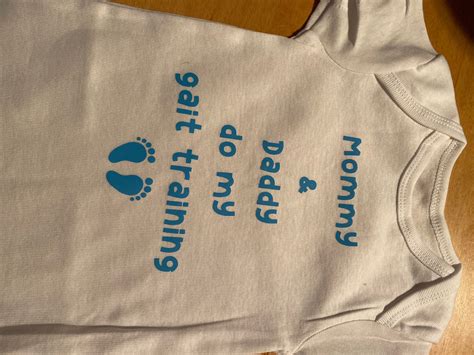 Physical Therapy Onesie Mommy And Daddy Do My Gait Training Etsy