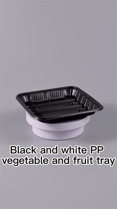 Black Blister Vacuum Molding Supermarket Chiller Frozen Fresh Meat Tray