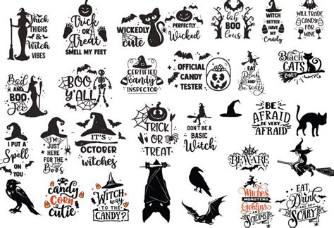 188 Halloween Svg Bundle Halloween Clipart Halloween Svg Etsy