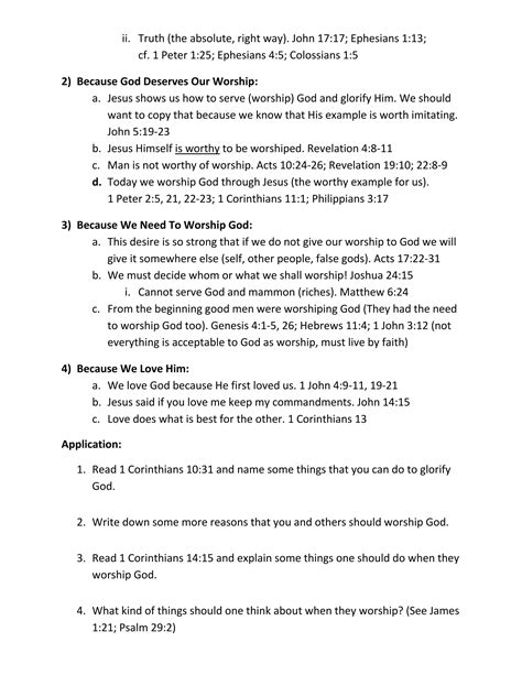 Worship Bible Study Introduction | DOCX