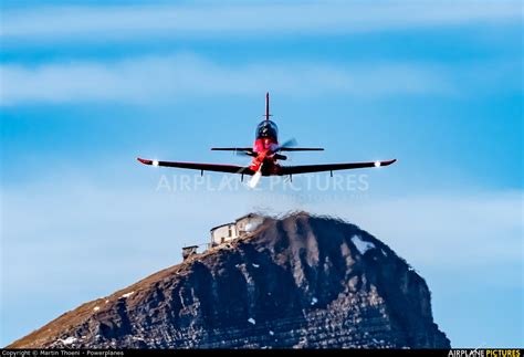 A Switzerland Air Force Pilatus Pc At Axalp Ebenfluh Range