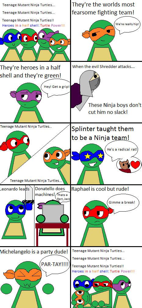 TMNT 80s Cartoon Theme Comic by HorrorRuby7 on DeviantArt