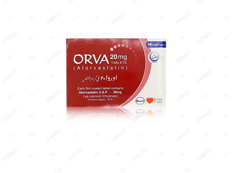 Orva Tablets 20mg 10s — Dvago®