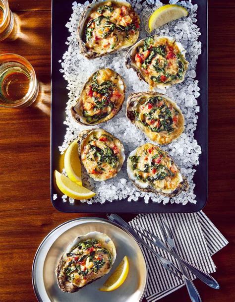 Baked Oysters with Bacon, Greens, and Parmesan Recipe