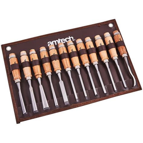 12pc wood carving chisel set - Amtech