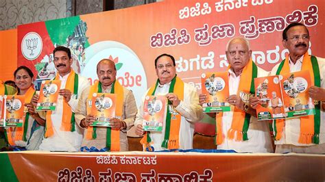 Karnataka Elections Bjp Releases Its Manifesto Indtoday