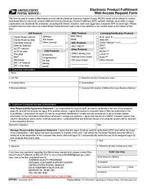 Fillable Online Ribbs Usps Web Access Request Form Fax Email Print