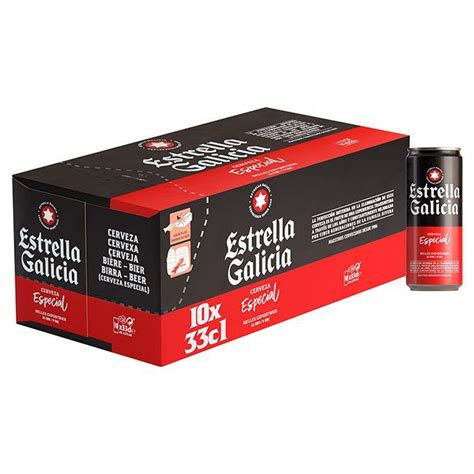 Cerveza Especial ESTRELLA GALICIA Pack Lata 10x33 Cl