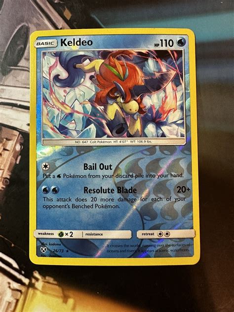 Keldeo Reverse Holo Rare Shining Legends Pokemon Tcg Near