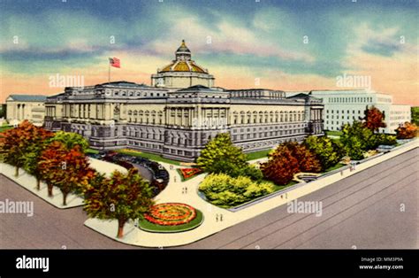 Library of Congress. Washington DC. 1945 Stock Photo - Alamy