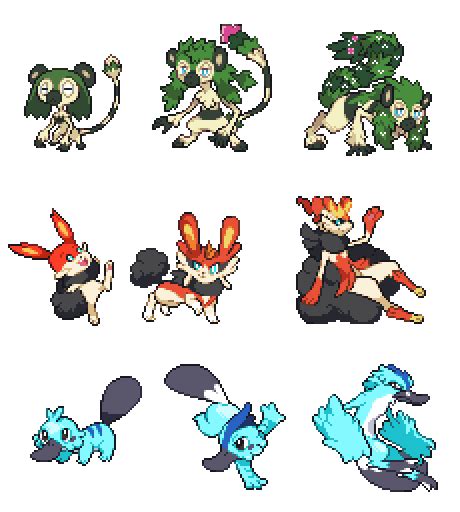 Fakemon Sprites Starters