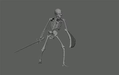 Artstation Skeleton Walking Animation