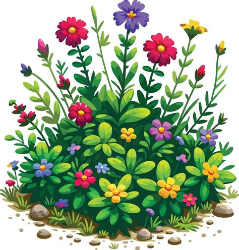 clipart a flower bush high definition 44851167 Vector Art at Vecteezy