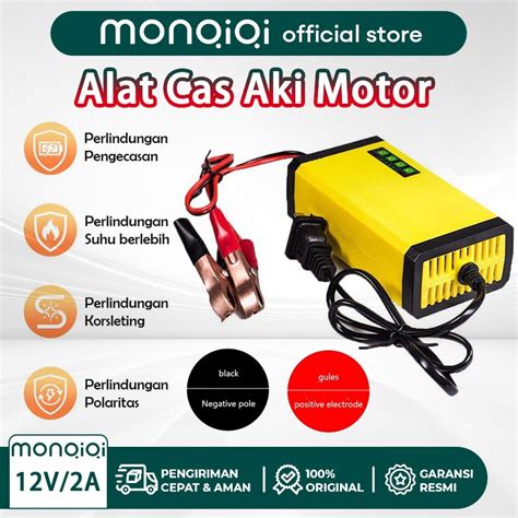 Jual Monqiqi Alat Cas Aki Motor Mobil Alat Pengisian Daya Aki Motor