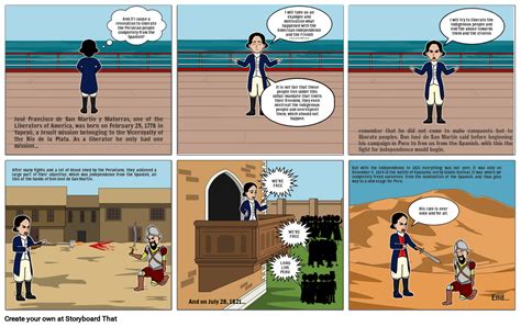 Historieta De La Independencia Del Perú Storyboard