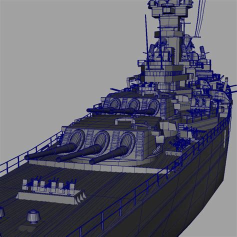 USS Iowa BB 61 Class 3D Model Battleship - 3D Models World