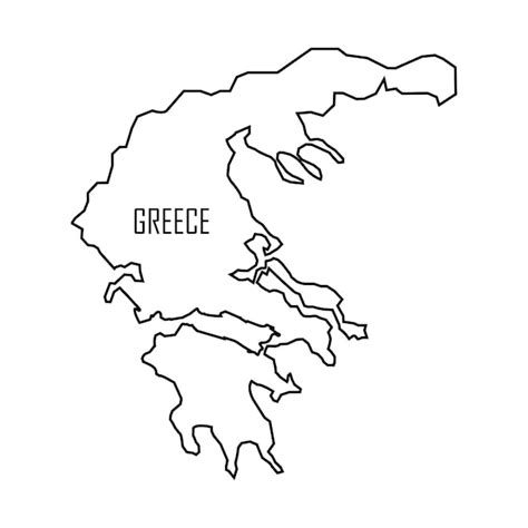 Premium Vector Greece Map Iconvector Illustration Symbol Design