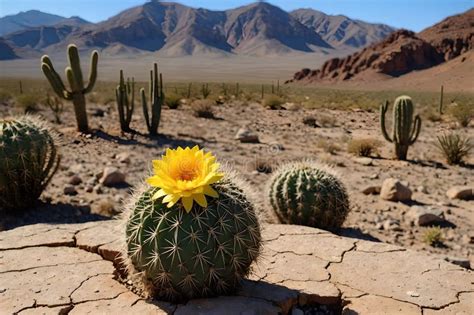 Flower In The Desert Is Dry Land Daisy Stock Image Image Of Nature