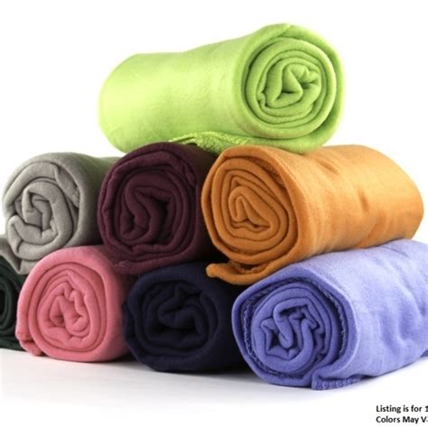 50x60 Inch Super Soft Fleece Throw Blanket Assorted Colors Ebay