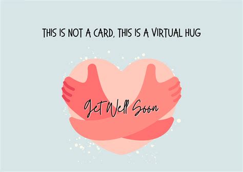 Get Well Soon Virtual Hug Card The Gourmet Box