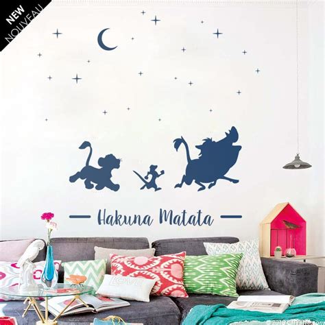 Sticker Roi Lion Hakuna Matata Sticker Mural Pumbaa Timon Et Etsy