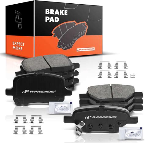 Acb Zone Front And Rear Disc Brake Pads Set Ceramic W