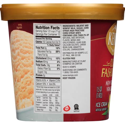 Kemps New York Vanilla Premium Ice Cream 48 Oz Shipt