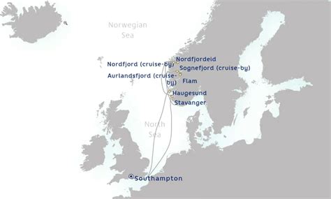 Norwegian Fjords Map