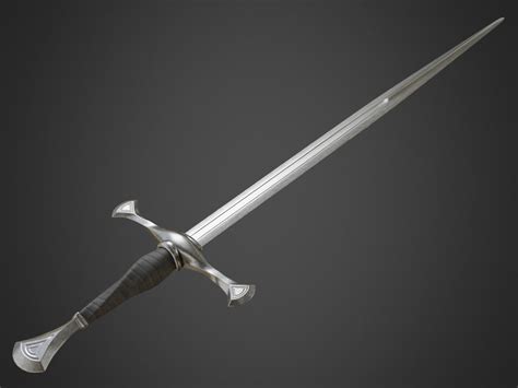 3D model Medieval Long Sword VR / AR / low-poly | CGTrader