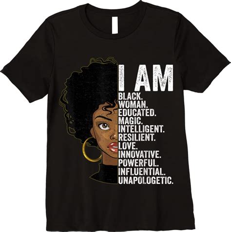 Trends Black History Month For Women Black African American T Shirts ...