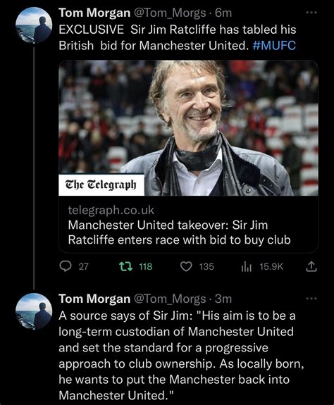 Sir Jim Ratcliffe has put his bid in : r/ManchesterUnited