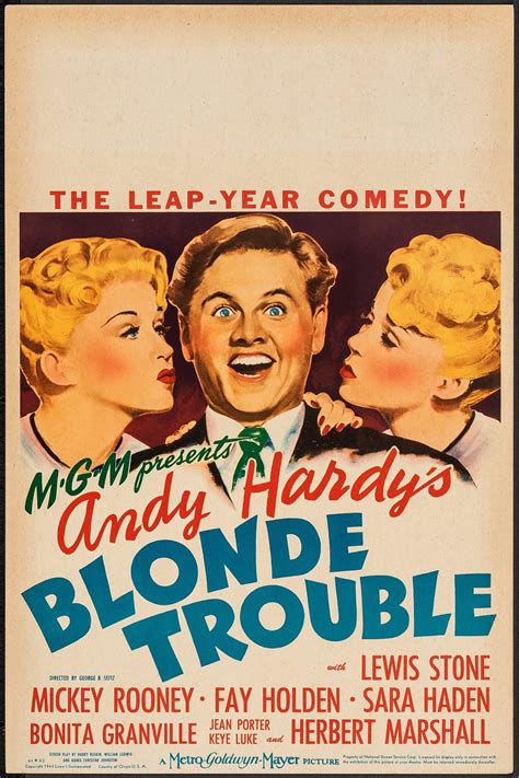 Andy Hardy's Blonde Trouble (1944) - Posters — The Movie Database (TMDB)