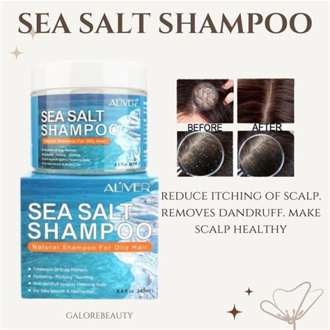 Authentic Sea Salt Shampoo Anti Dandruff Hair Treatment Shampoo For