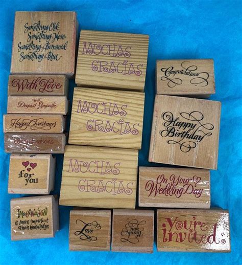 Rubber Stamp Greetings Lot Of 16 Scrapbooking Cardmaking