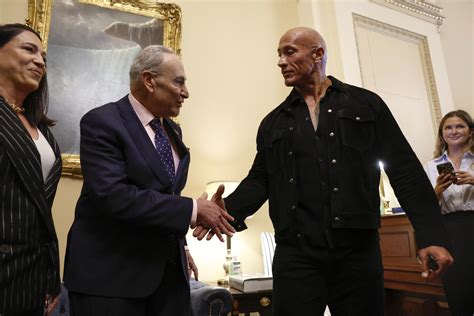 Dwayne The Rock Johnson Queried By Reporters In Capitol Hill Visit