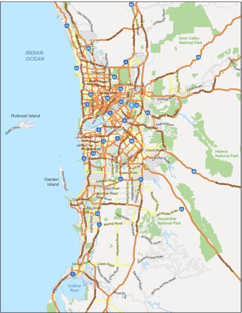 Map of Perth, Australia - GIS Geography