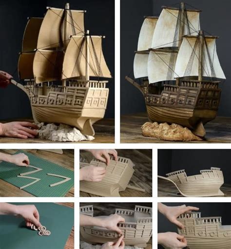 Printable Cardboard Pirate Ship Template Be Creative And Make Your