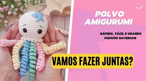 COMO FAZER UM POLVO AMIGURUMI Rápido fácil e usando pouco material