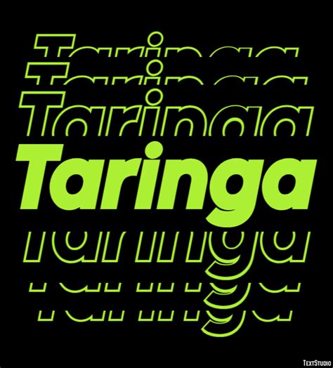 Taringa Text Effect and Logo Design Social Network