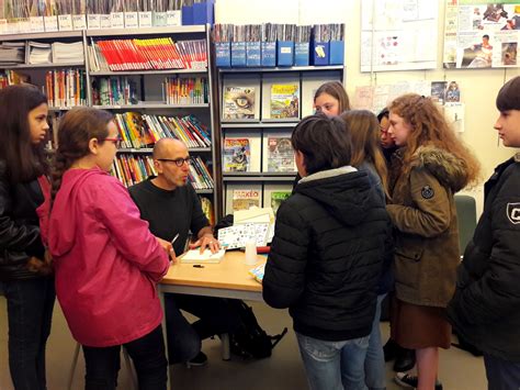 Rencontre avec Fred Paronuzzi au collège Jean Rebier Isle Prix