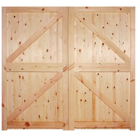 LPD External Redwood Framed, Ledged & Braced Garage Door | Leader Doors