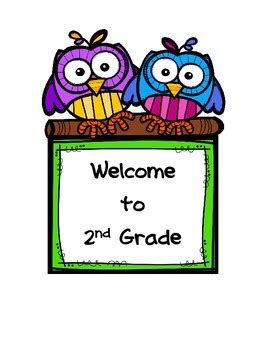 Welcome to 2nd Grade Sign by Heidi Lukofnak | TPT