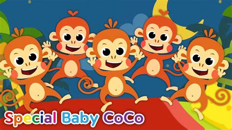 🐵 Five Little Monkeys Jumping On The Bed More Nursery Rhymes And Kids