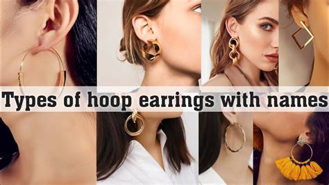 Types Of Hoop Earrings With Names THE TRENDY GIRL YouTube