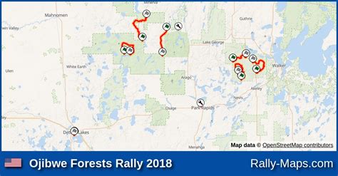 Maps Ojibwe Forests Rally 2018 Ara Rally