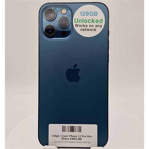 Apple iPhone 12 Pro Max Pacific Blue 128gb Unlocked | Used device ...