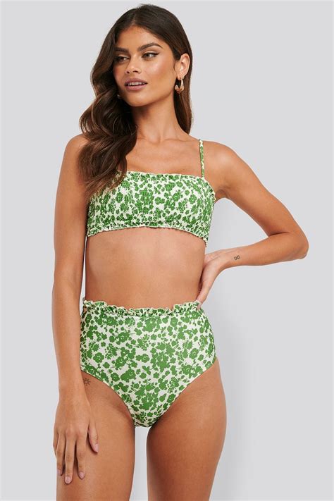 Rüschen Bikini Oberteil Bikini mit hoher taille Bikini trend Bikini