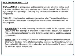 Aluminium and its alloy | PPT